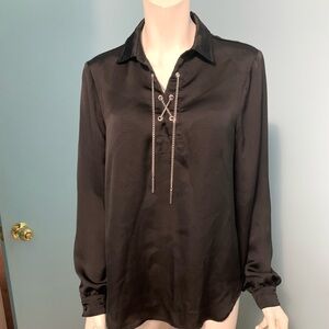 NWOT Chain Collar Blouse